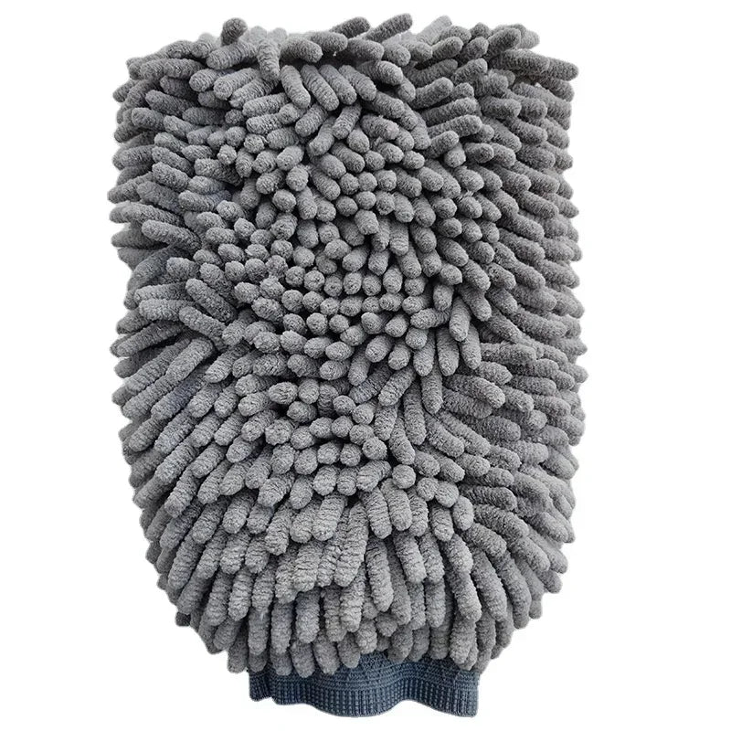 Pet Grooming Glove Quick Drying Dogs Paw Towel Chenille Microfiber Double Sided Dogs Grooming Mitt for Large Medium Small Dogs