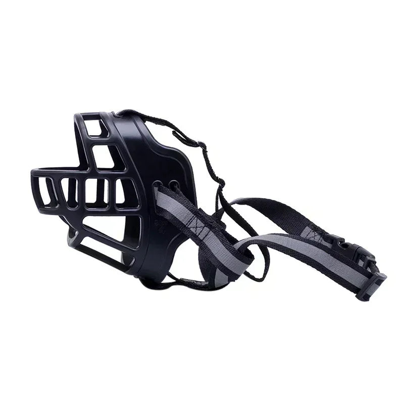Soft Glue Adjustable Dog Muzzle Anti-biting Chewing Mask Breathable Dog Muzzle Durable Strong Basket Mask Muzzle Dog Supplies