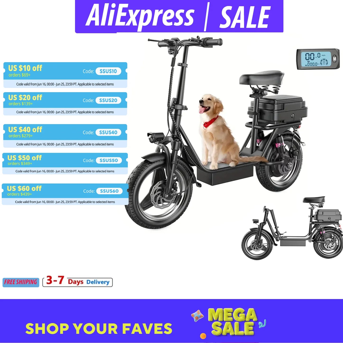 Folding electric scooter with trunk, 500W motor (peak 650W), 48V15AH, 20MPH, 24-32mile range,motorcycle for commuting travel